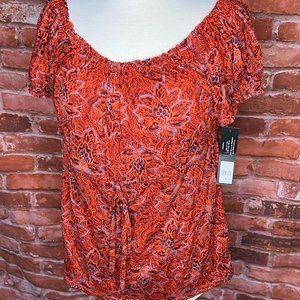 Daisy Fuentes Short Sleeve Blouse